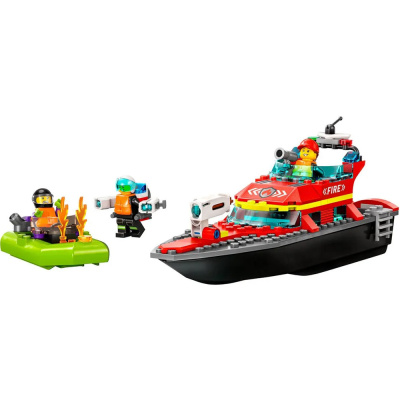 Конструктор Lego City 60373 Пожарная спасательная лодка 1